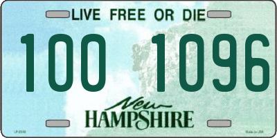 NH license plate 1001096