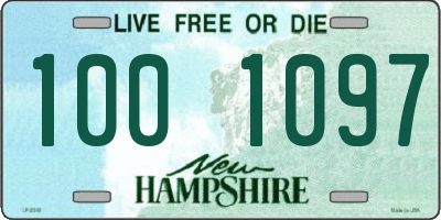 NH license plate 1001097