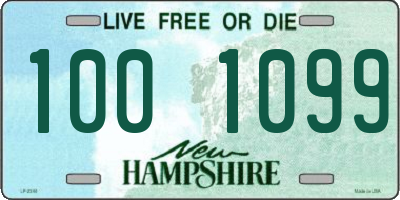 NH license plate 1001099