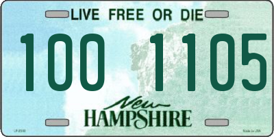 NH license plate 1001105