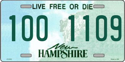 NH license plate 1001109