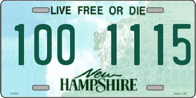 NH license plate 1001115