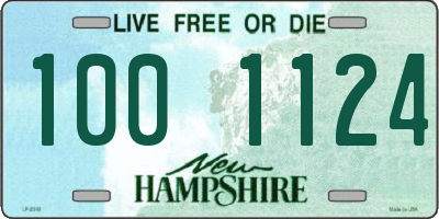 NH license plate 1001124