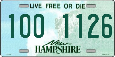 NH license plate 1001126