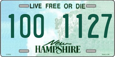 NH license plate 1001127