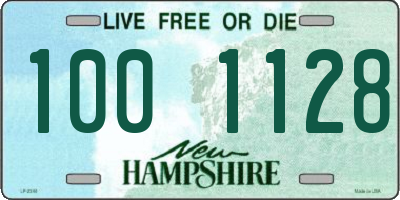 NH license plate 1001128