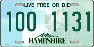 NH license plate 1001131