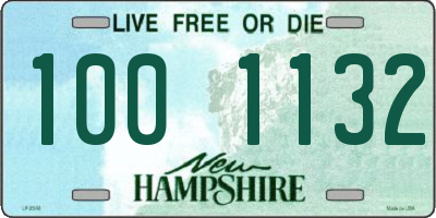 NH license plate 1001132