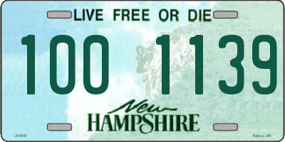 NH license plate 1001139