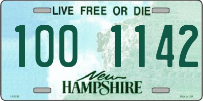 NH license plate 1001142