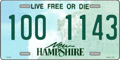 NH license plate 1001143