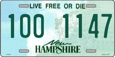 NH license plate 1001147