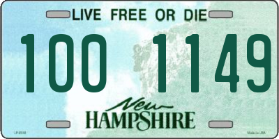 NH license plate 1001149