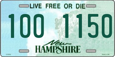 NH license plate 1001150