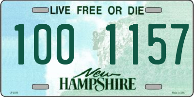 NH license plate 1001157