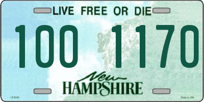 NH license plate 1001170