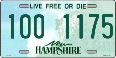 NH license plate 1001175