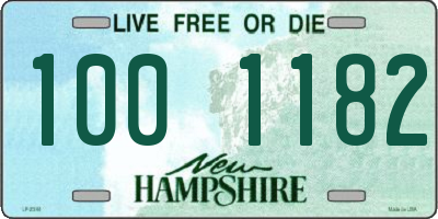 NH license plate 1001182