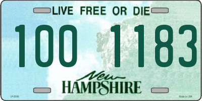 NH license plate 1001183