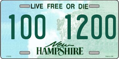 NH license plate 1001200