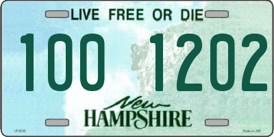 NH license plate 1001202