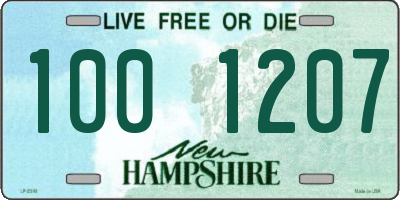 NH license plate 1001207