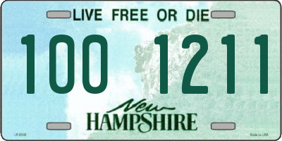 NH license plate 1001211
