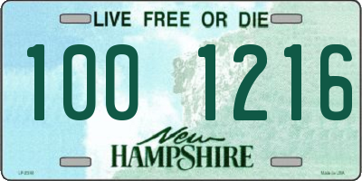 NH license plate 1001216