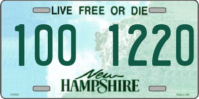 NH license plate 1001220