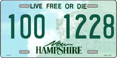 NH license plate 1001228