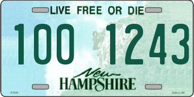 NH license plate 1001243