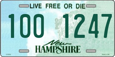 NH license plate 1001247