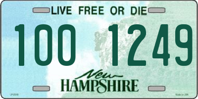 NH license plate 1001249