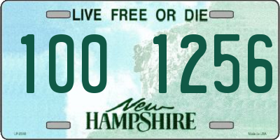 NH license plate 1001256