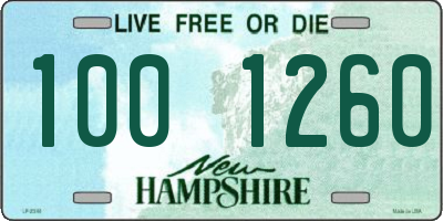 NH license plate 1001260