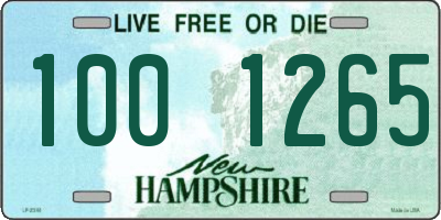 NH license plate 1001265
