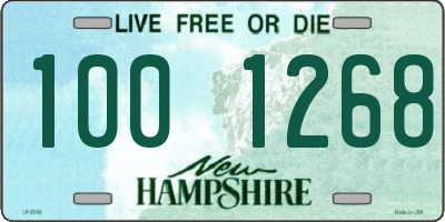 NH license plate 1001268