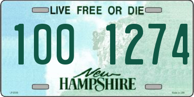 NH license plate 1001274