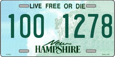 NH license plate 1001278