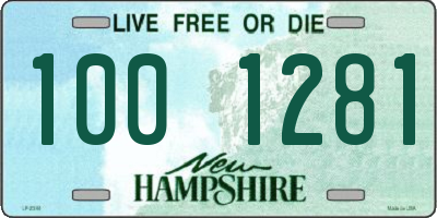 NH license plate 1001281