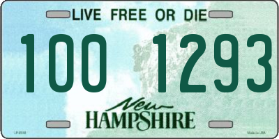 NH license plate 1001293