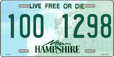 NH license plate 1001298