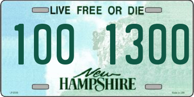 NH license plate 1001300