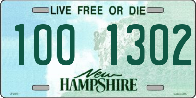 NH license plate 1001302