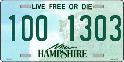 NH license plate 1001303