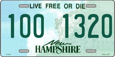 NH license plate 1001320