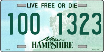 NH license plate 1001323