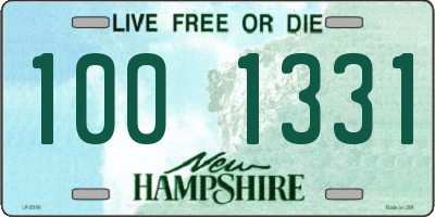 NH license plate 1001331