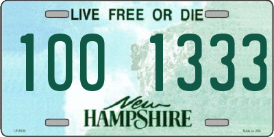 NH license plate 1001333