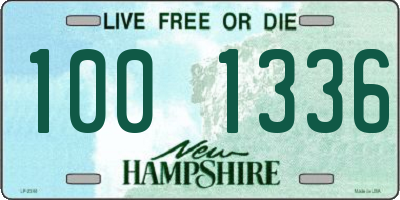 NH license plate 1001336